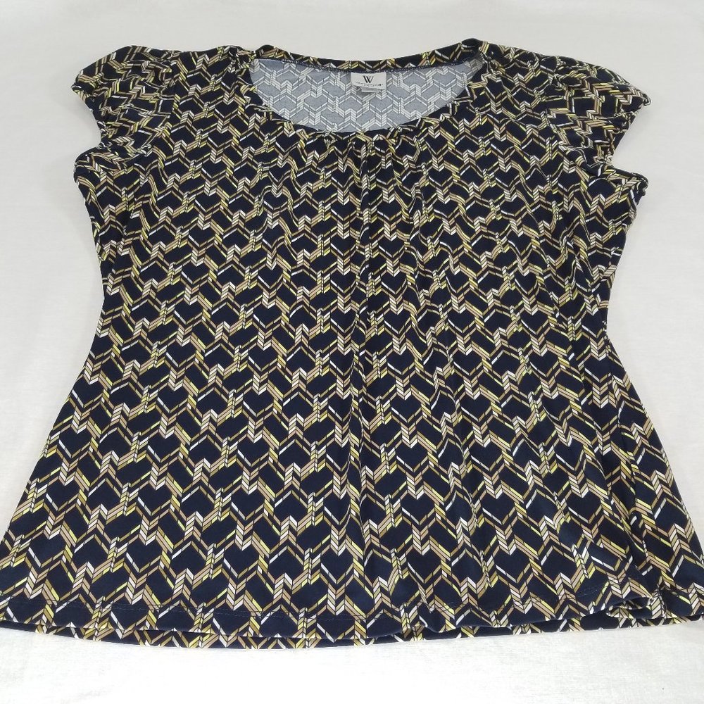 WORTHINGTON STRETCH Women's XL Black and Yellow